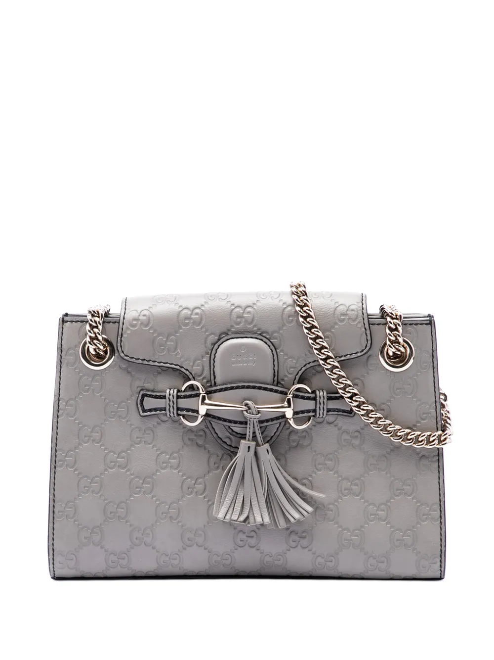 Gucci Pre-Owned Borsa a spalla Guccissima Emily piccola 2016-2026 - Grigio