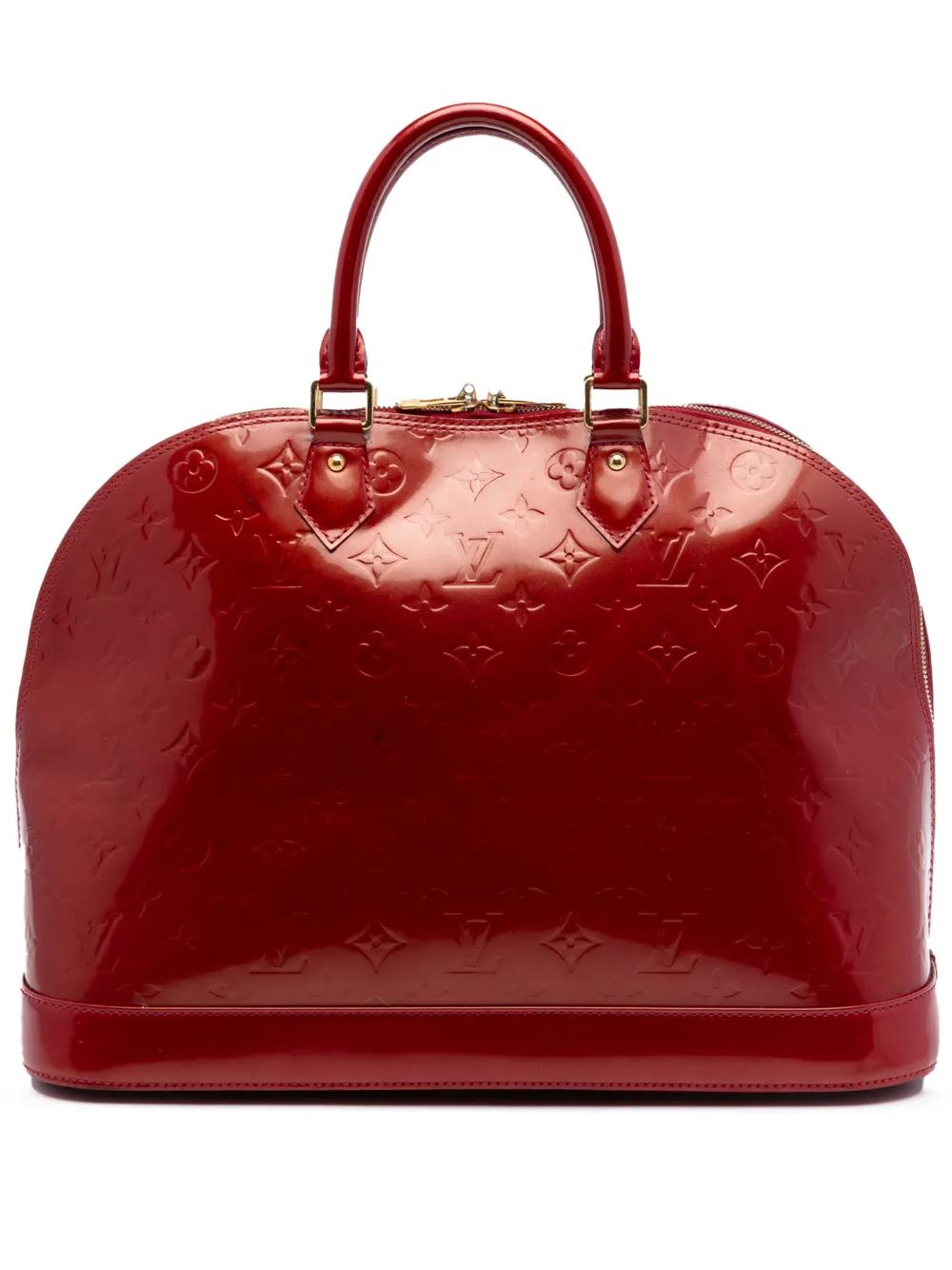 Louis Vuitton Pre-Owned 2012 Monogram Vernis Alma GM handbag - Red