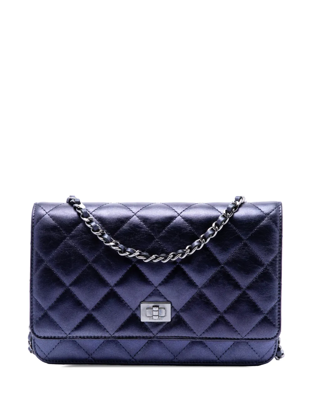 CHANEL Pre-Owned Borsa a tracolla Reissue 2.55 matelassé 2008-2009 - Blu