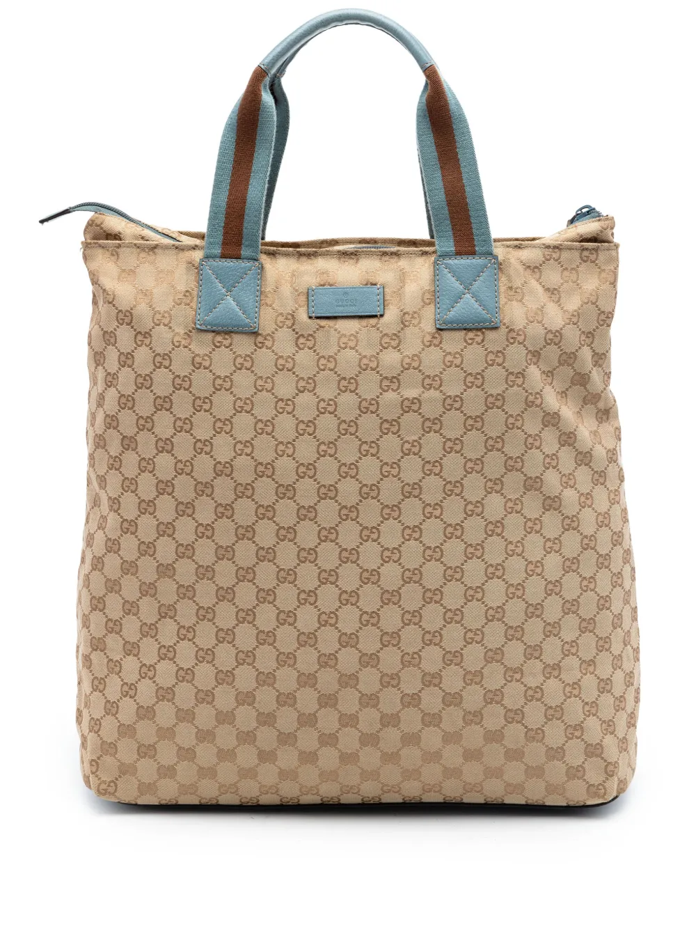 Gucci Pre-Owned Borsa tote in tela GG con decorazione Web 2000-2015 - Toni neutri