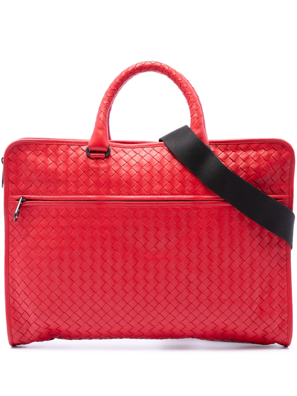 Bottega Veneta Pre-Owned Portadocumenti Intrecciato in nappa 2012-2026 - Rosso