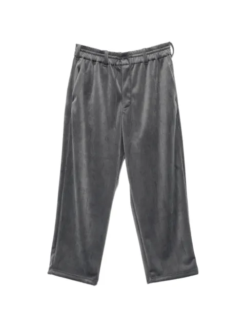 Y-3 pantalon ample à logo imprimé façon velours