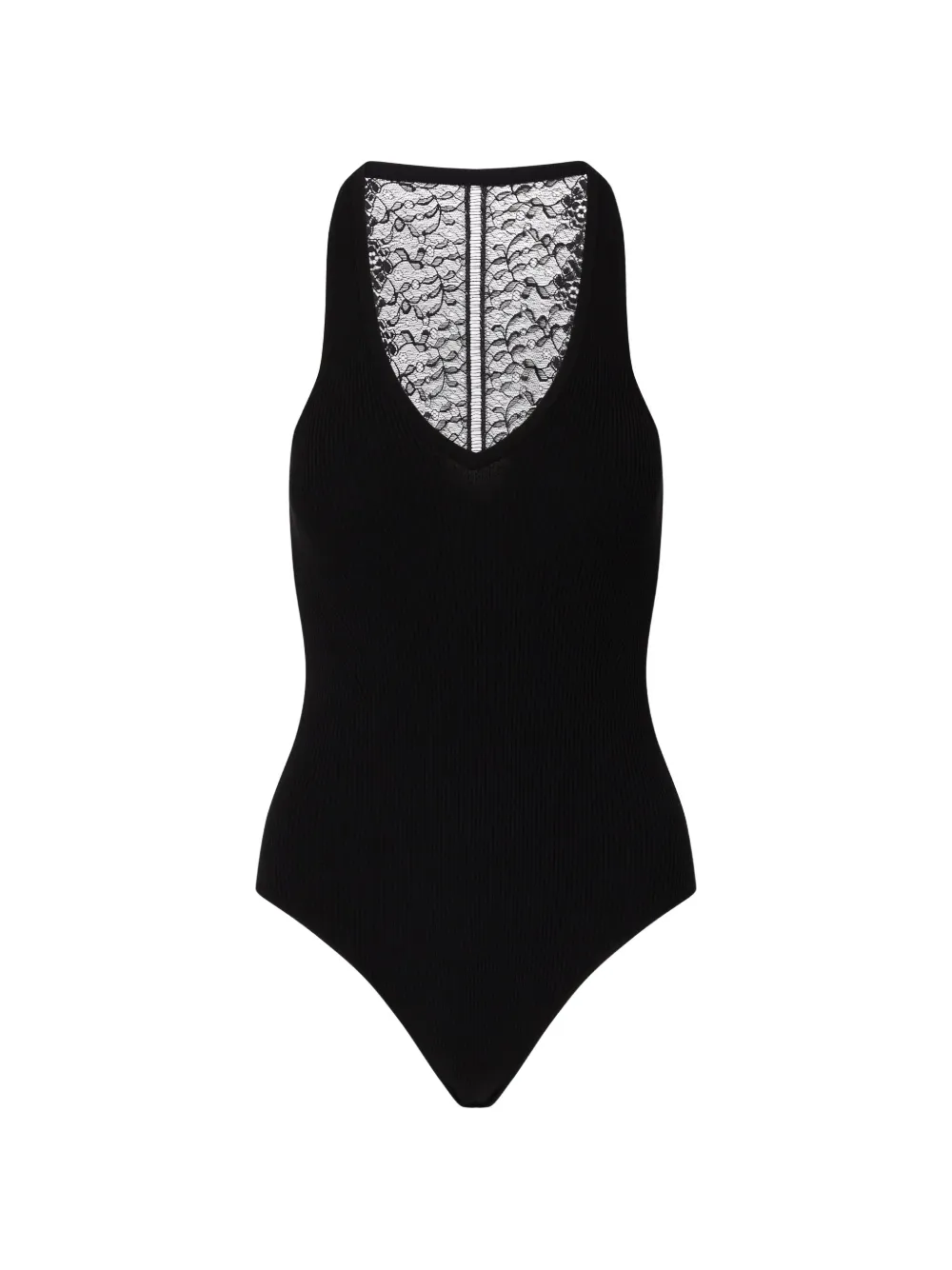 LIU JO bodysuit with lace insert - Nero