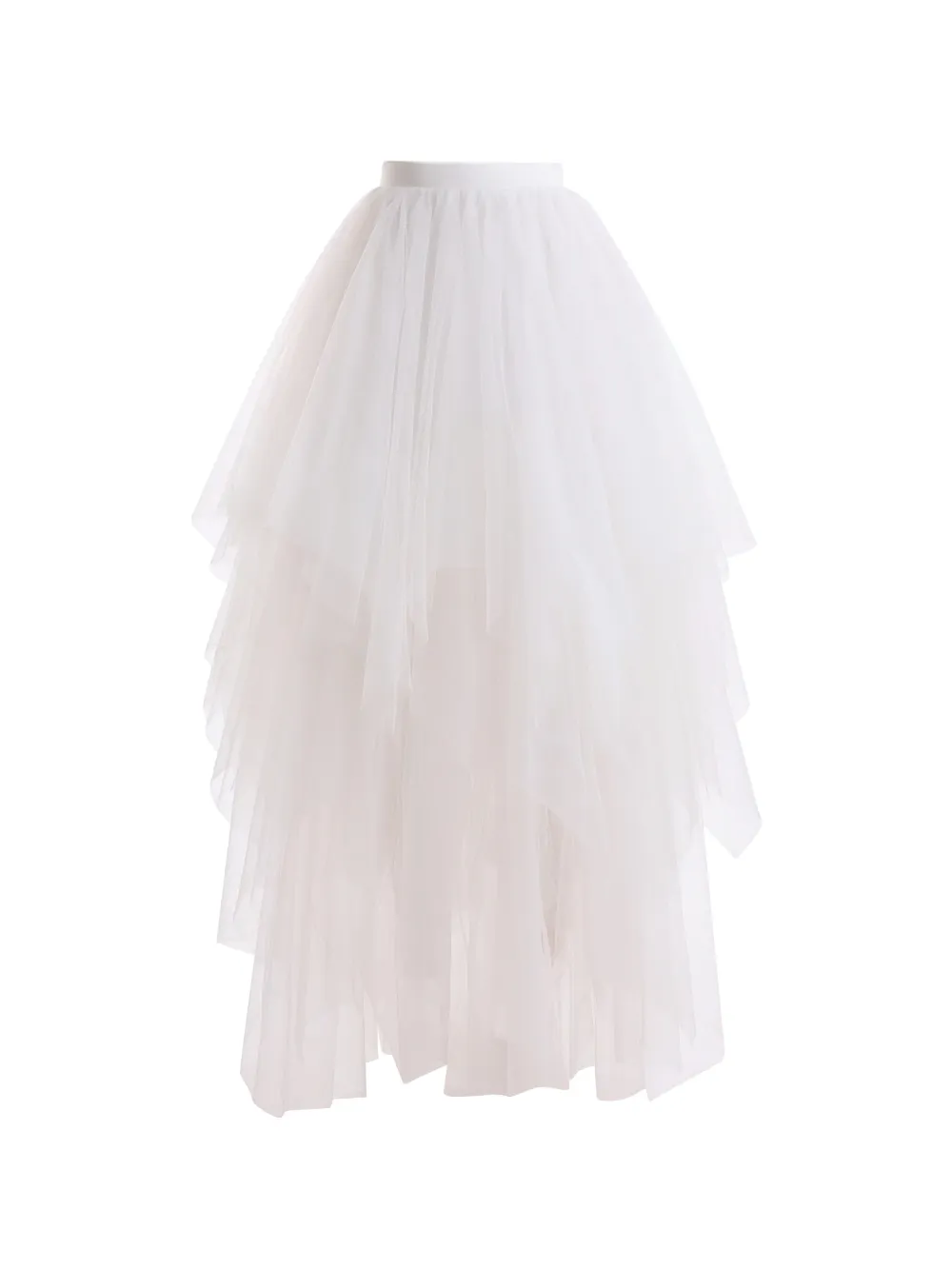 Gemy Maalouf Gonna in tulle - Bianco