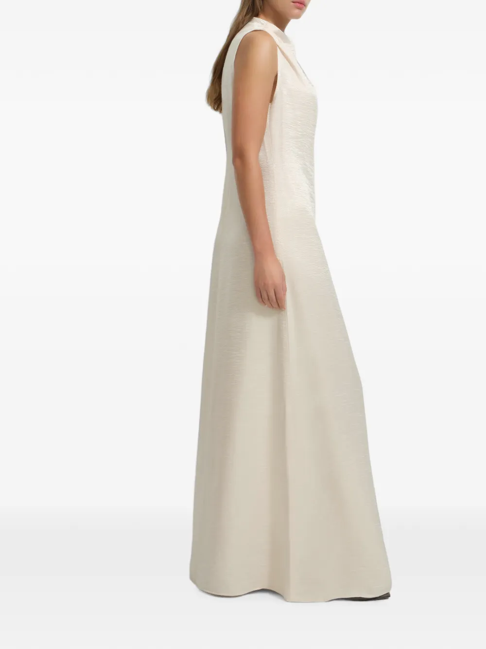 Marcella Senna maxi-dress Beige