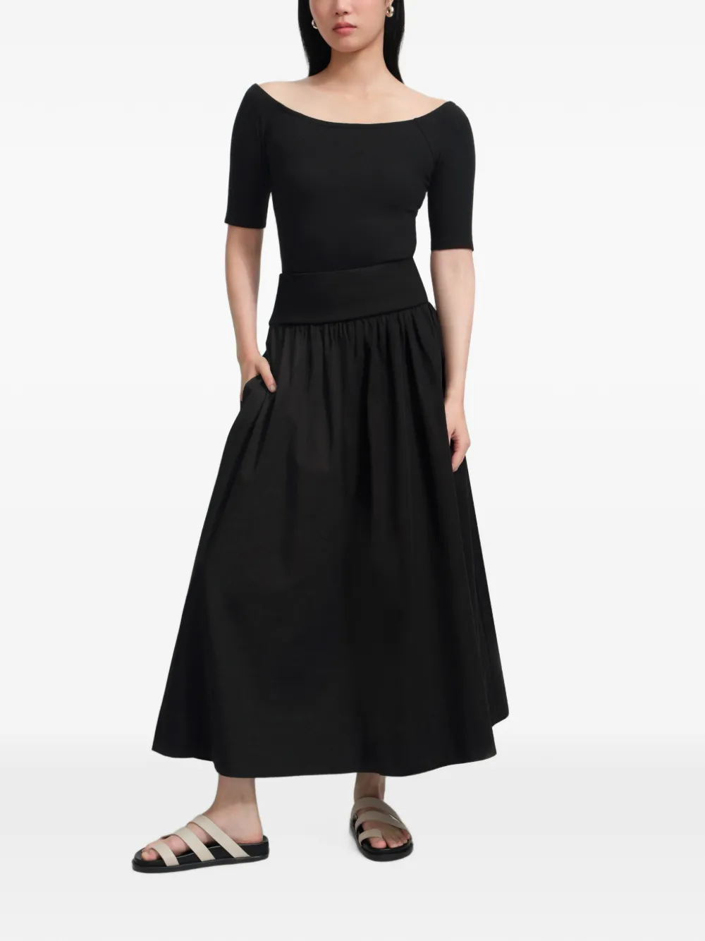 Marcella Throop maxi skirt - Nero
