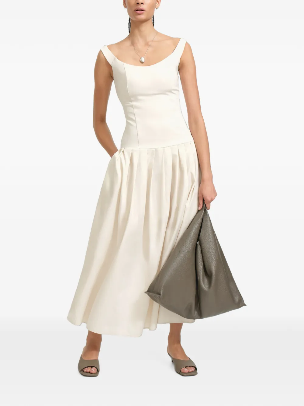 Marcella Selene Maxi Dress In Neutral