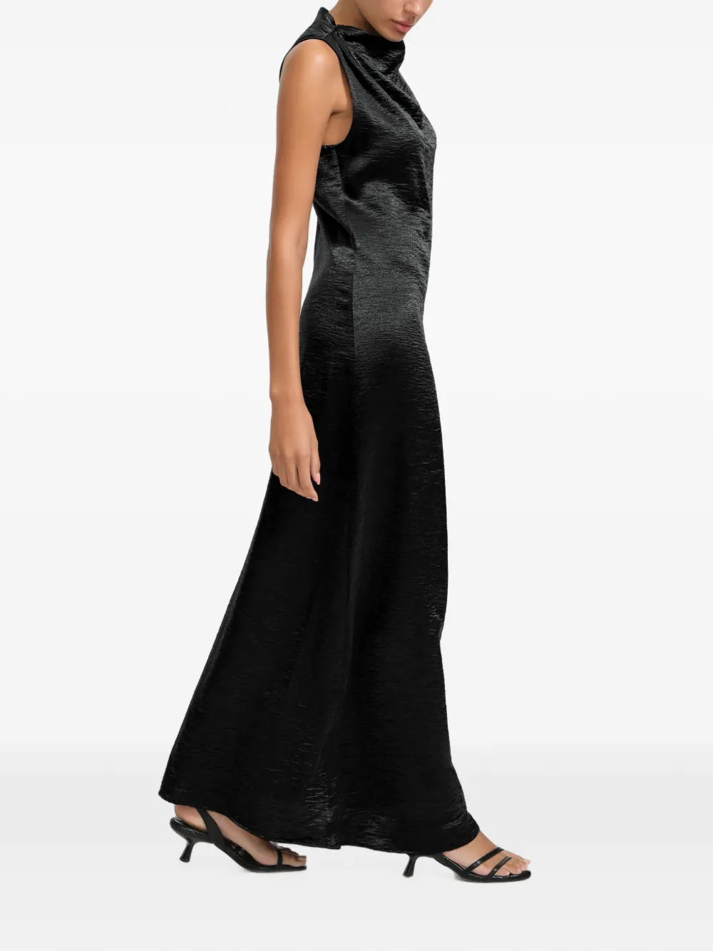 Marcella Senna maxi-dress Zwart