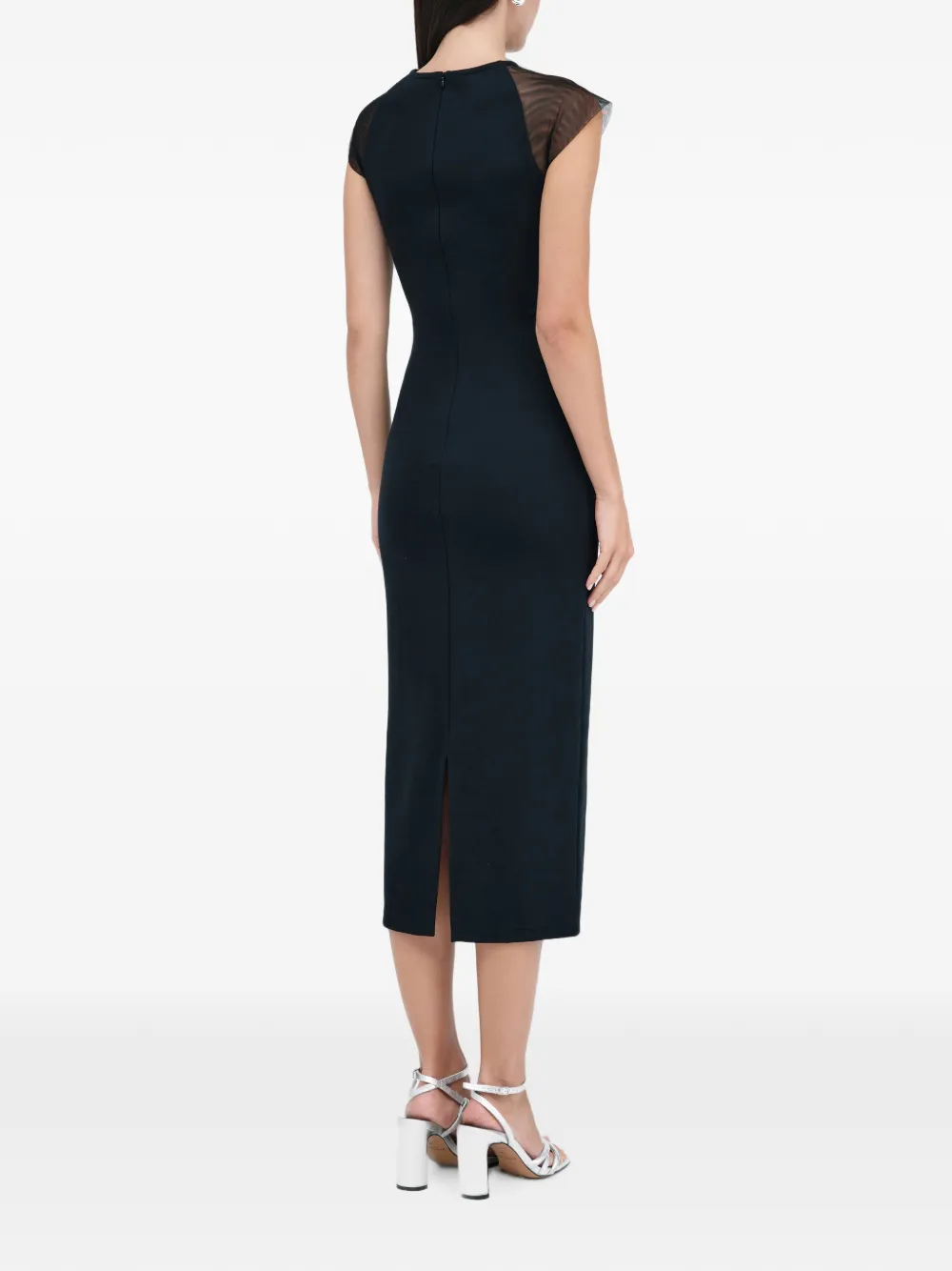 Marcella Rooney midi-jurk Zwart