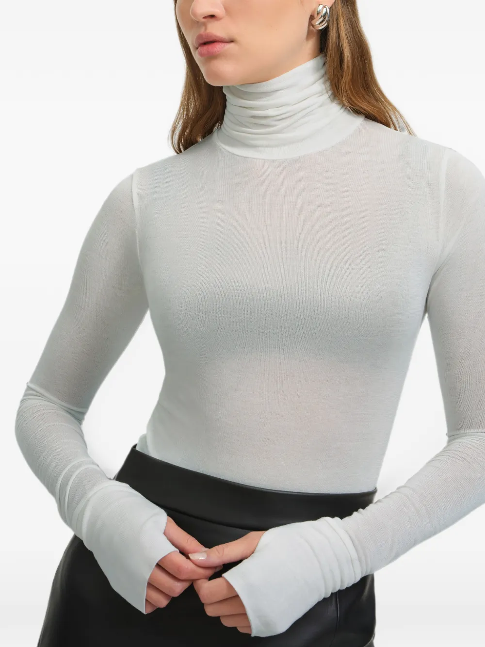 Marcella Eloise T-shirt met col Grijs