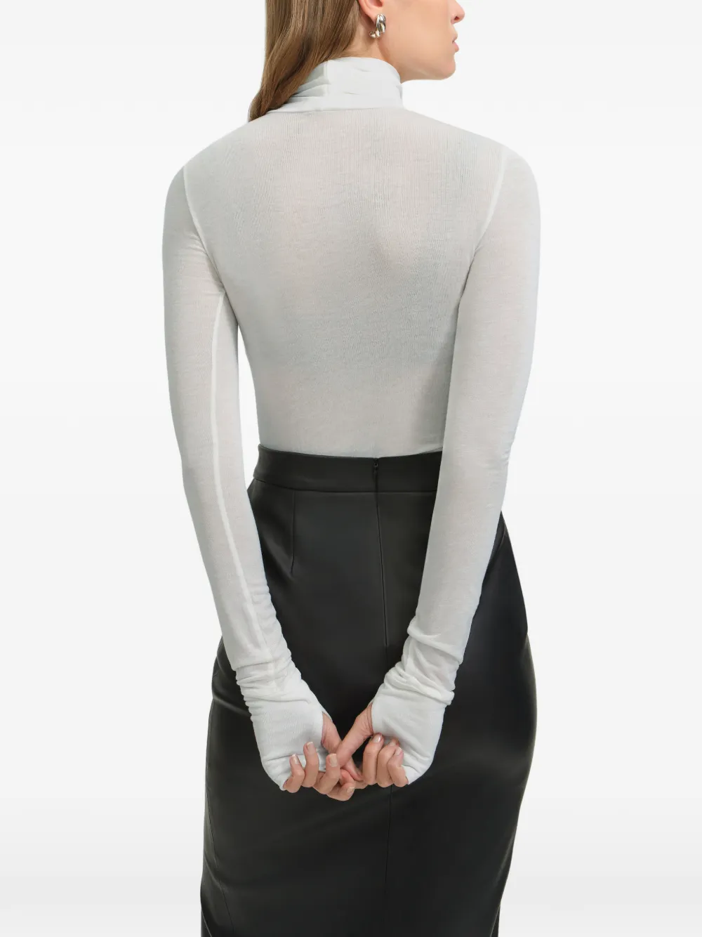 Marcella Eloise T-shirt met col Grijs