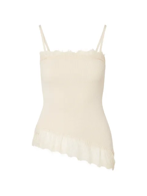 LIU JO asymmetric top with lace details