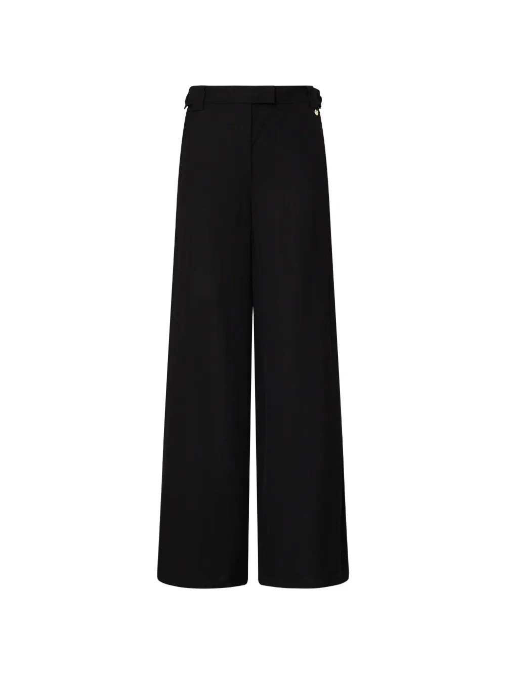 LIU JO flamed viscose trousers - Nero