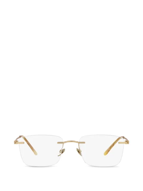 Giorgio Armani lentes rectangulares sin armazón