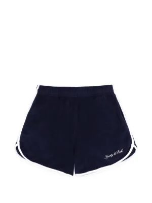 Sporty & Rich ロゴ ショートパンツ | ブルー | FARFETCH JP