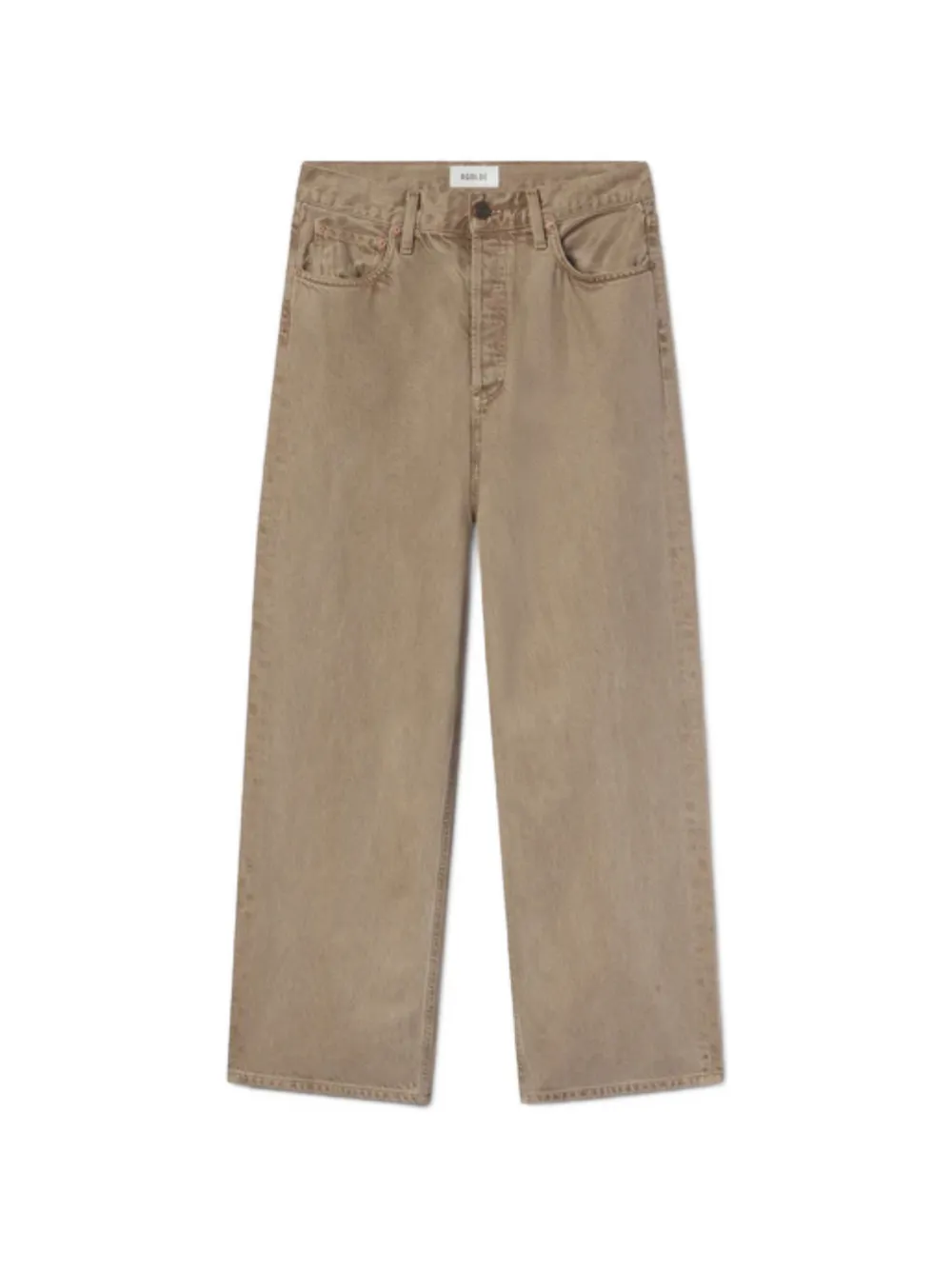 AGOLDE Ren high-rise wide-leg jeans - Toni neutri