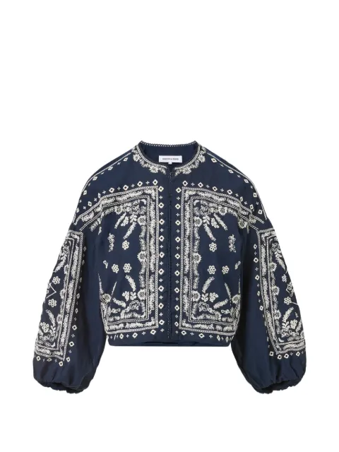Veronica Beard Drake embroidered cotton jacket