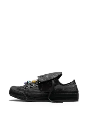 A BATHING APE® Bape Sta patent-leather Sneakers | Black | FARFETCH