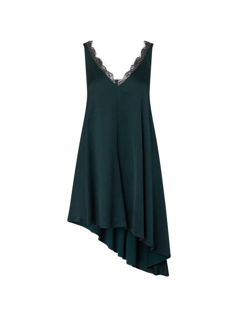LIU JO asymmetric satin dress - Verde
