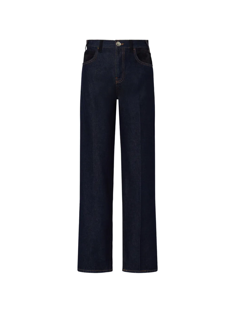 LIU JO straight jeans with fabric details - Blu
