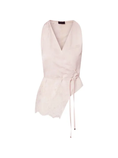 LIU JO top en jacquard con detalles de encaje