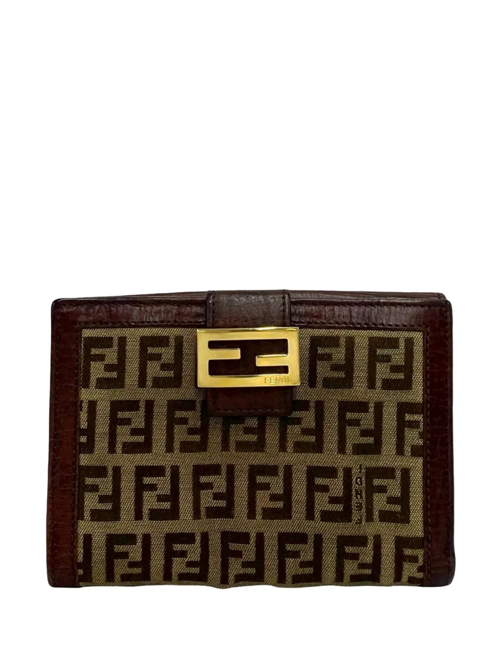 Fendi Pre-Owned Portafoglio bi-fold piccolo in tela Zucchino 2000-2010 - Toni neutri