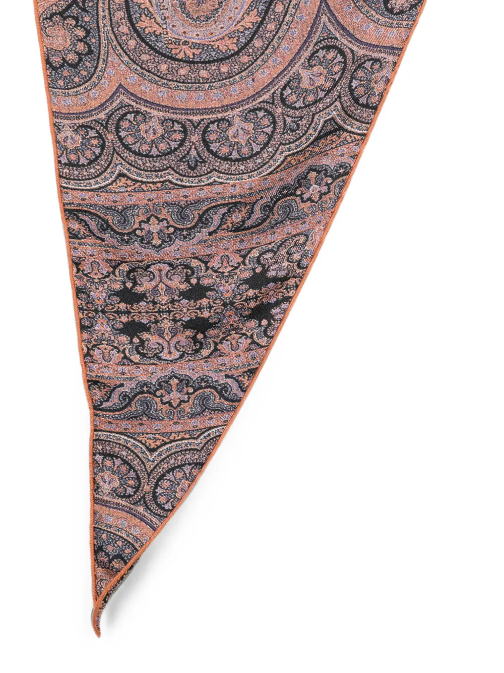 Pierre-Louis Mascia Driehoekige sjaal met paisley-print Grijs