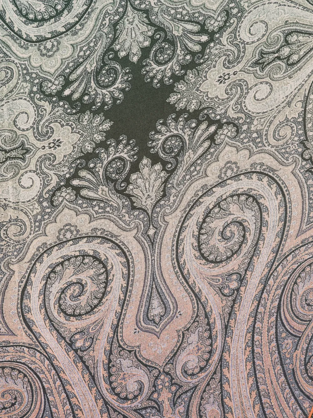 Pierre-Louis Mascia Driehoekige sjaal met paisley-print Grijs
