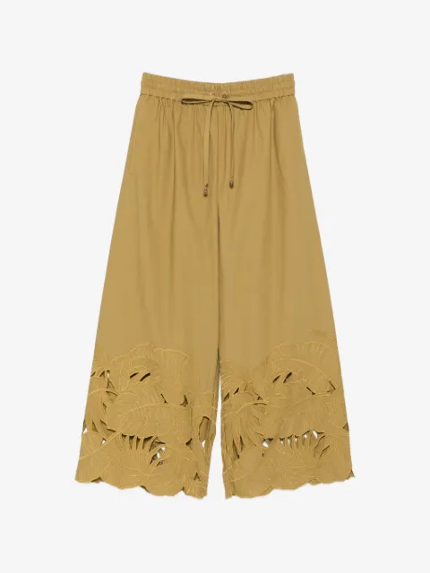 ZIMMERMANN Mahon cut-out embroidered trousers
