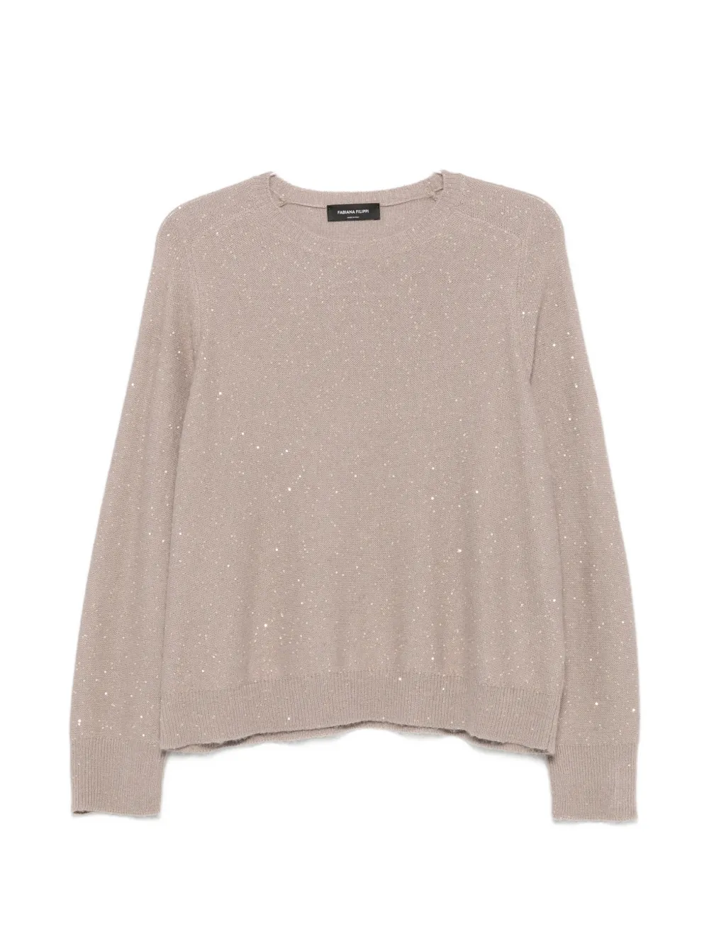 Fabiana Filippi Sequin-embellished Knit In Neutral