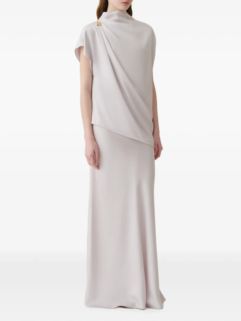 Fabiana Filippi Maxi-rok met satijnen afwerking Grijs