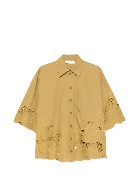 ZIMMERMANN Mahon cut-out embroidered shirt