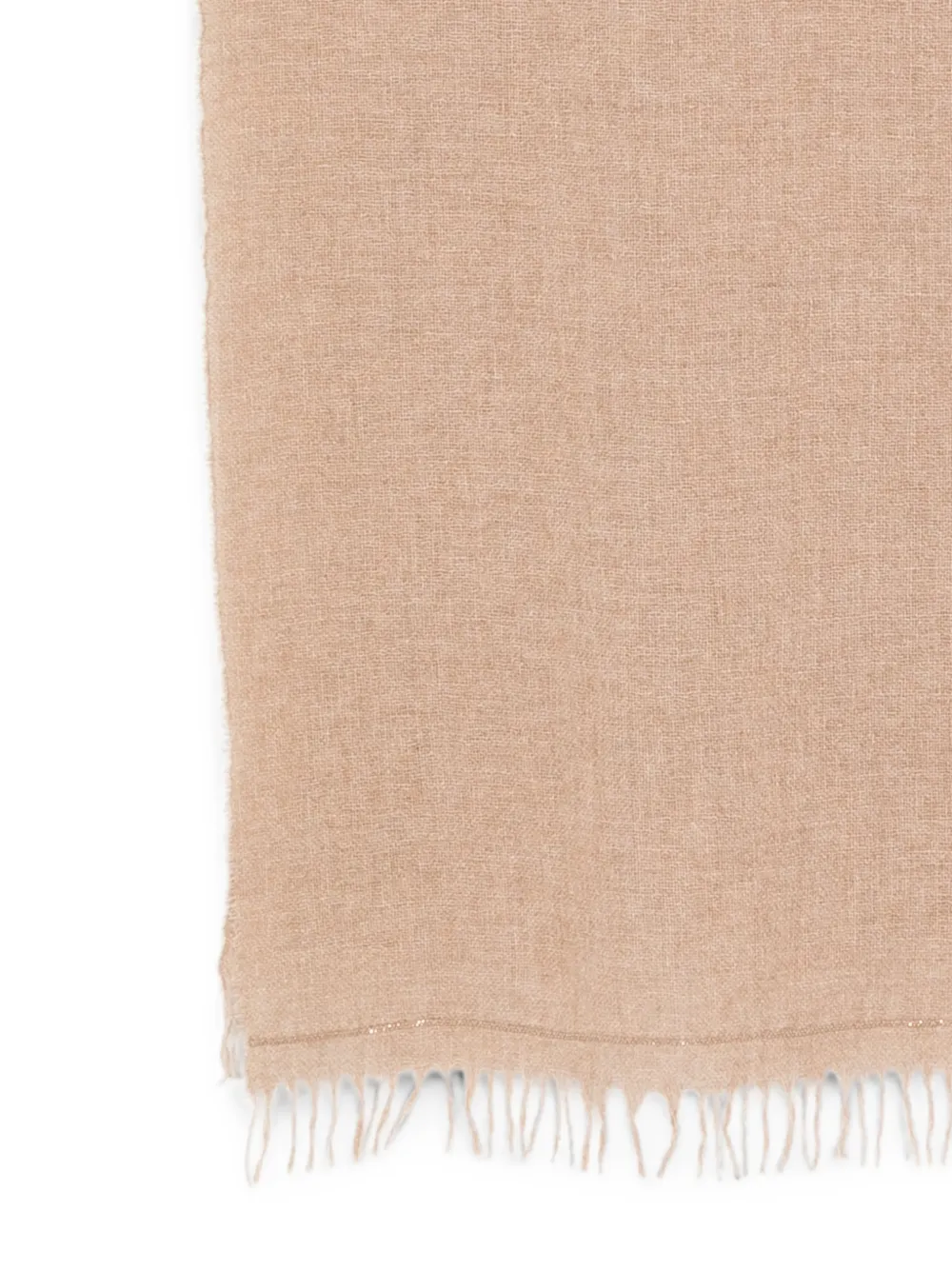 Fabiana Filippi Sjaal met franje Beige