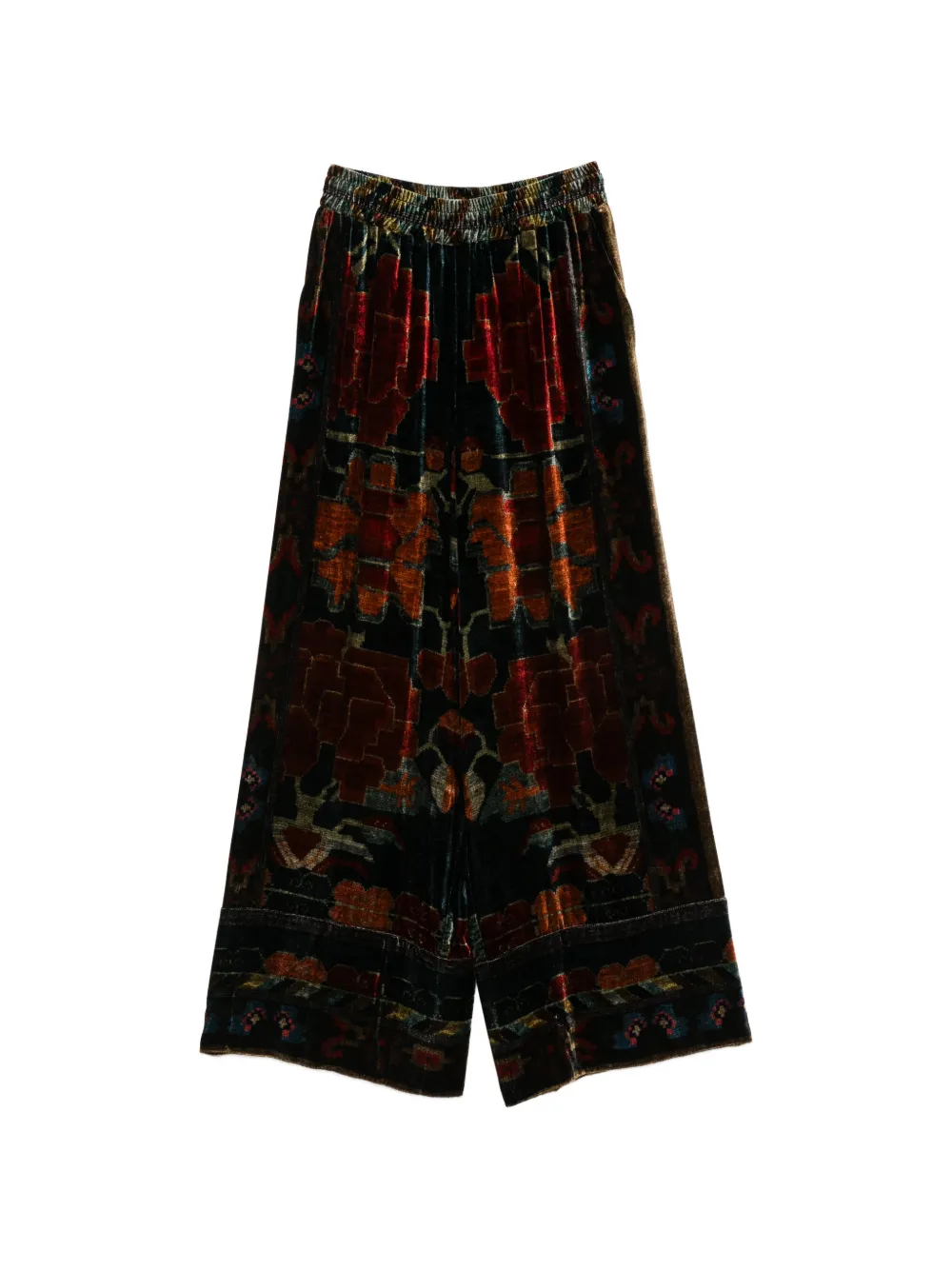 Pierre-Louis Mascia Kanada geometric-pattern trousers - Rosso