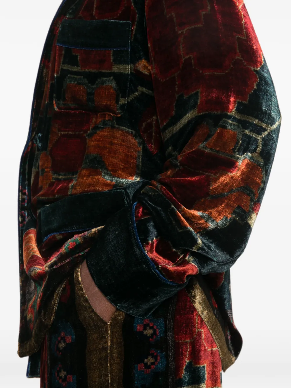 Pierre-Louis Mascia Kanpur jack met geometrische print Rood