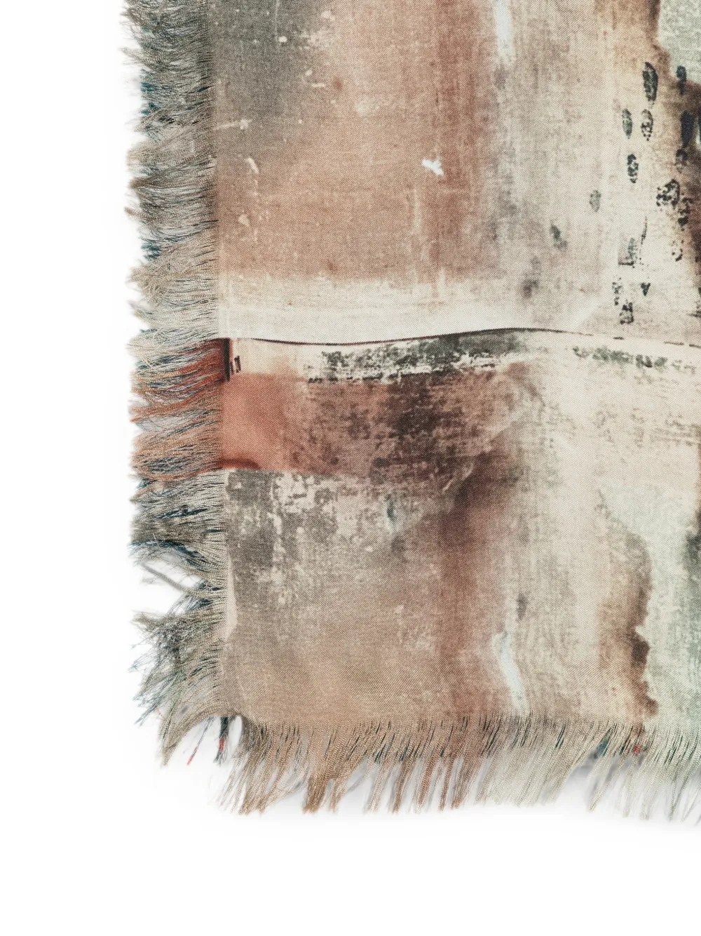 Pierre-Louis Mascia Sjaal met grafische print Beige