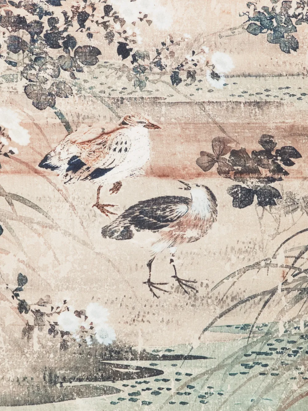 Pierre-Louis Mascia Sjaal met grafische print Beige