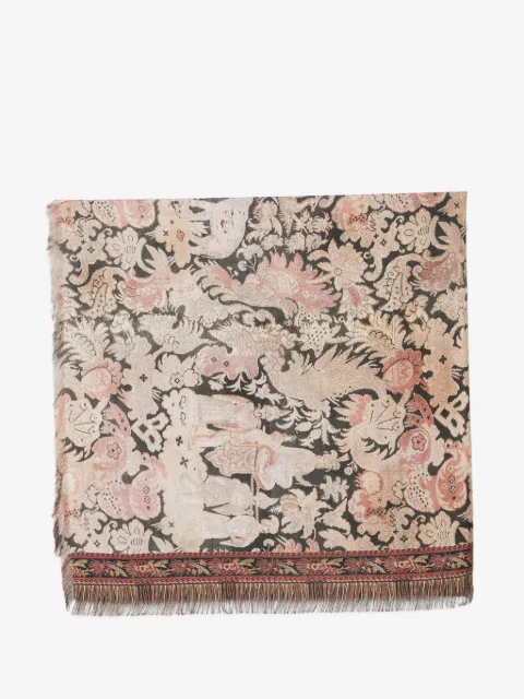 Pierre-Louis Mascia jacquard-woven fringed scarf