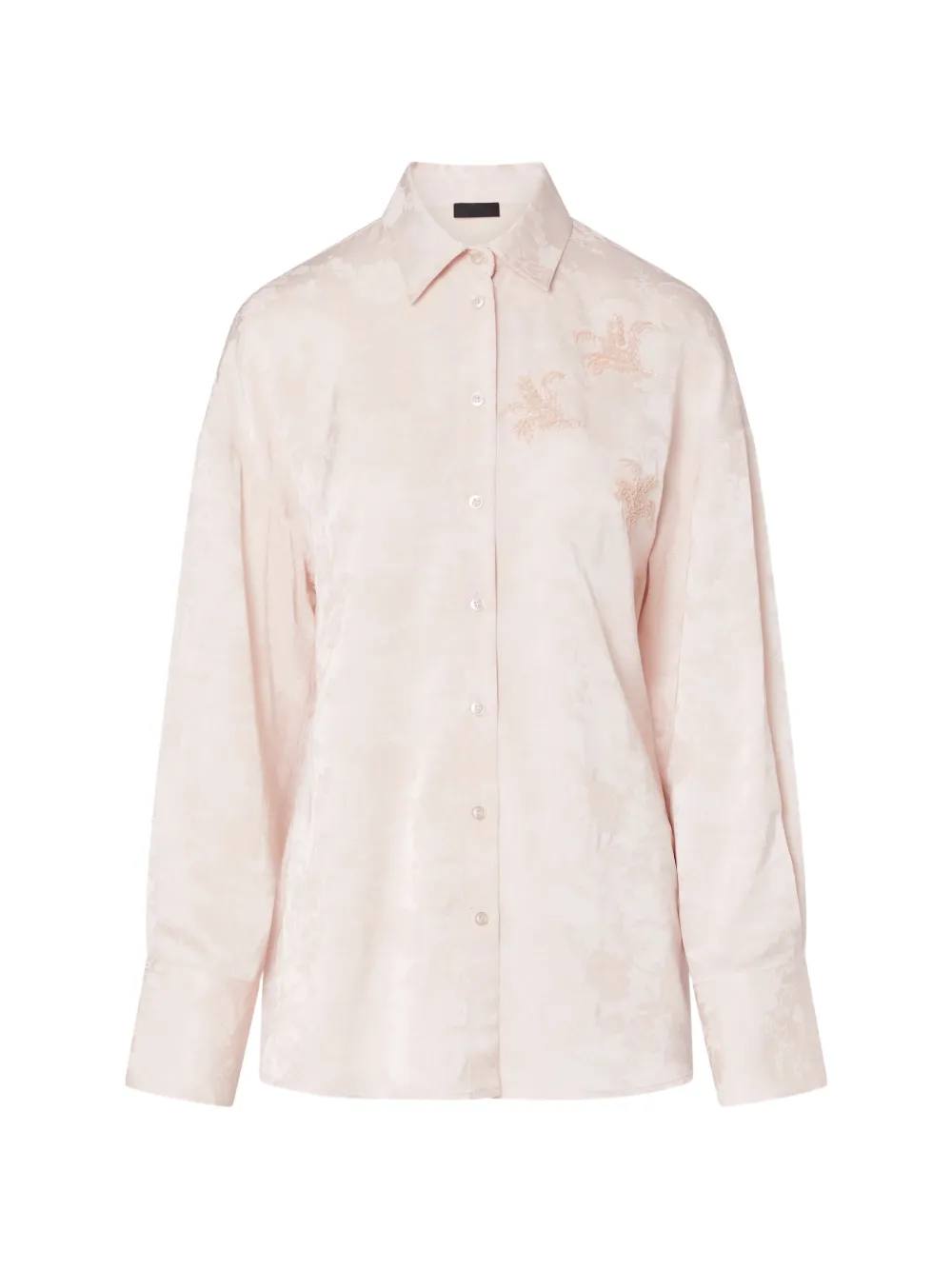 LIU JO jacquard shirt with jewel embroidery - Toni neutri