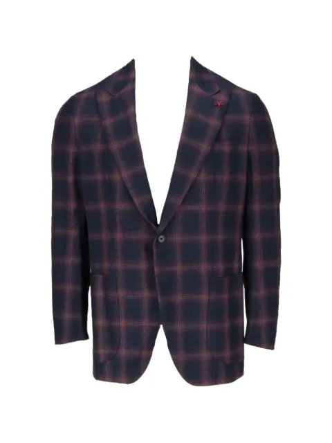 Isaia check-pattern blazer