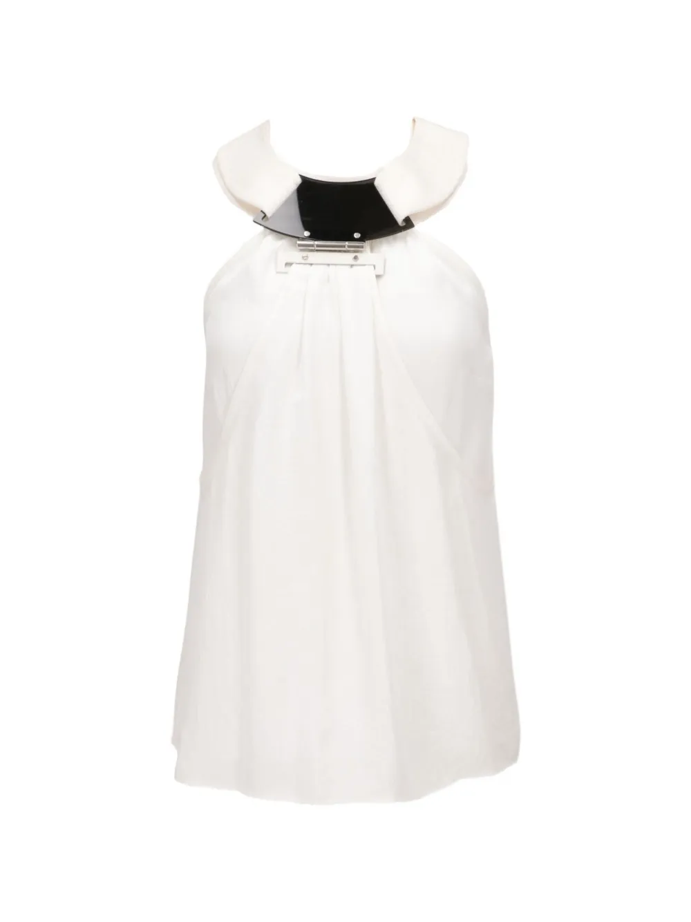 TOM FORD hardware-detail halterneck blouse - Bianco