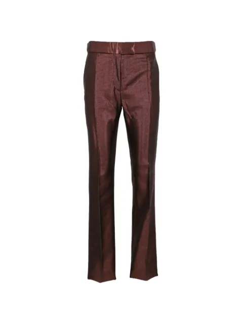 TOM FORD pantalones de vestir con efecto metalizado