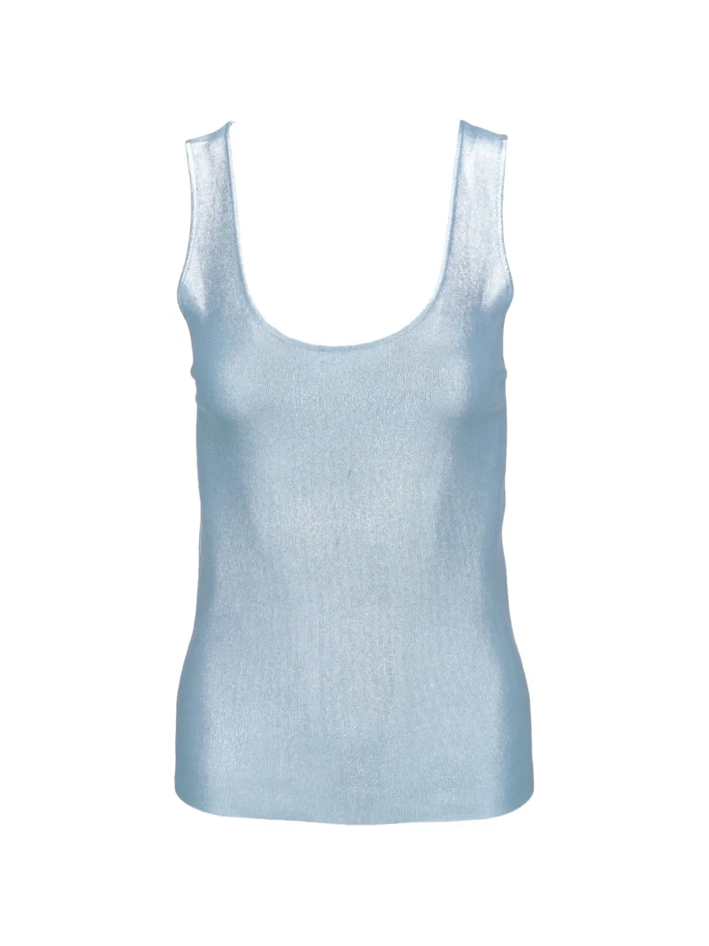 TOM FORD metallic-effect scoop-neck top - Violett