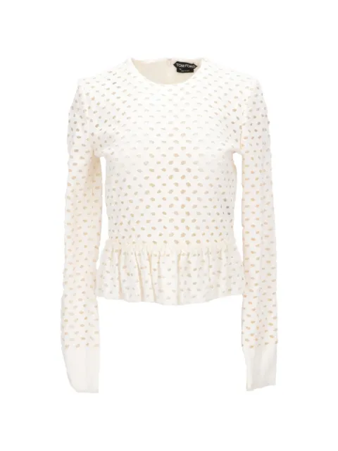 TOM FORD broderie-anglaise blouse