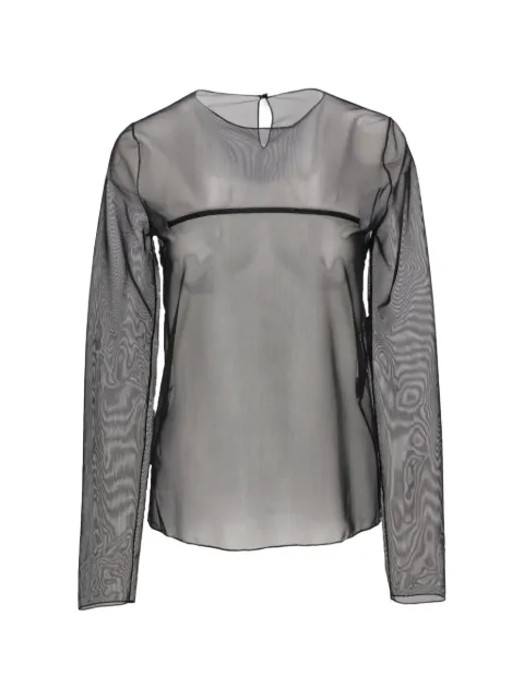TOM FORD long-sleeved sheer blouse