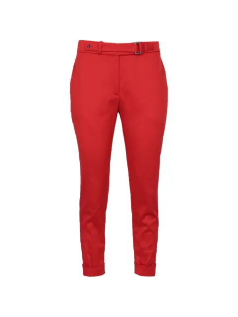 TOM FORD pantalones con cinturón y dobladillo vuelto