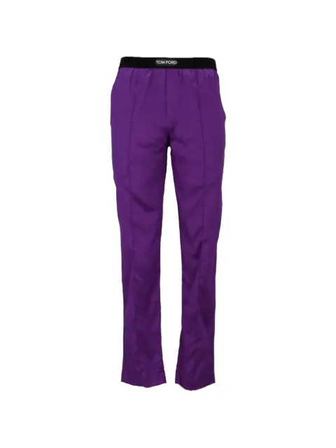 TOM FORD pantalones de pijama con logo en la pretina