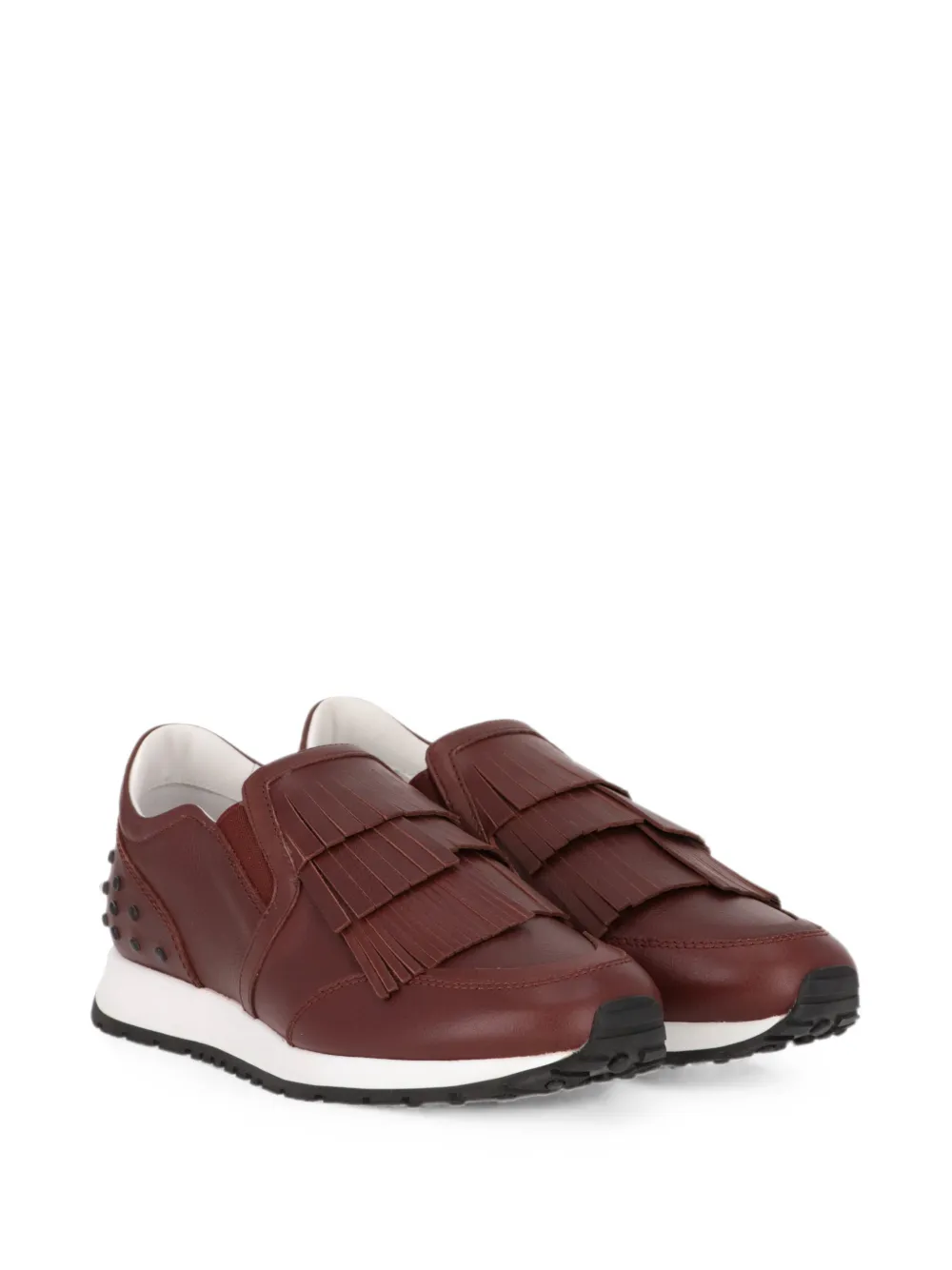 Tod's fringed Gommino-stud sneakers Bruin