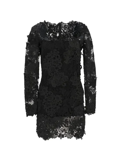 TOM FORD guipure-lace long-sleeve mini dress