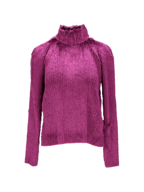 TOM FORD fringed high-neck top